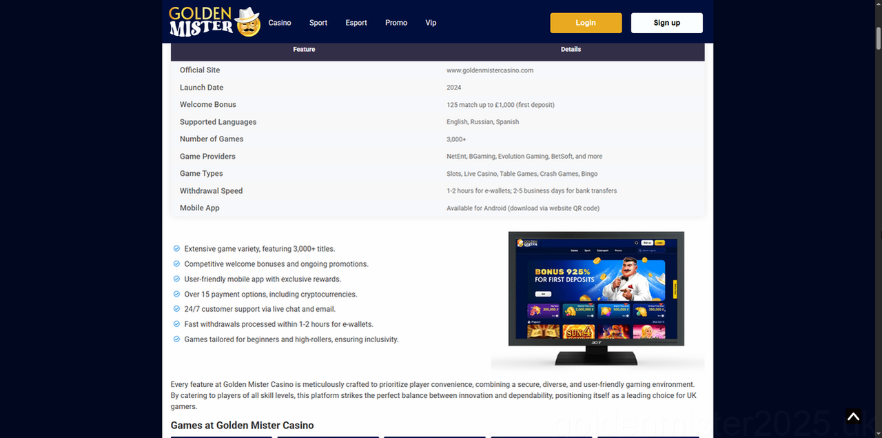 Goldenmister Casino Casino